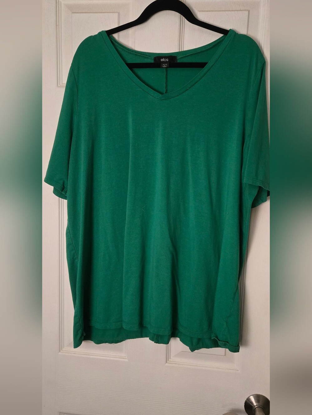 Women’s Green V-Neck Shirt